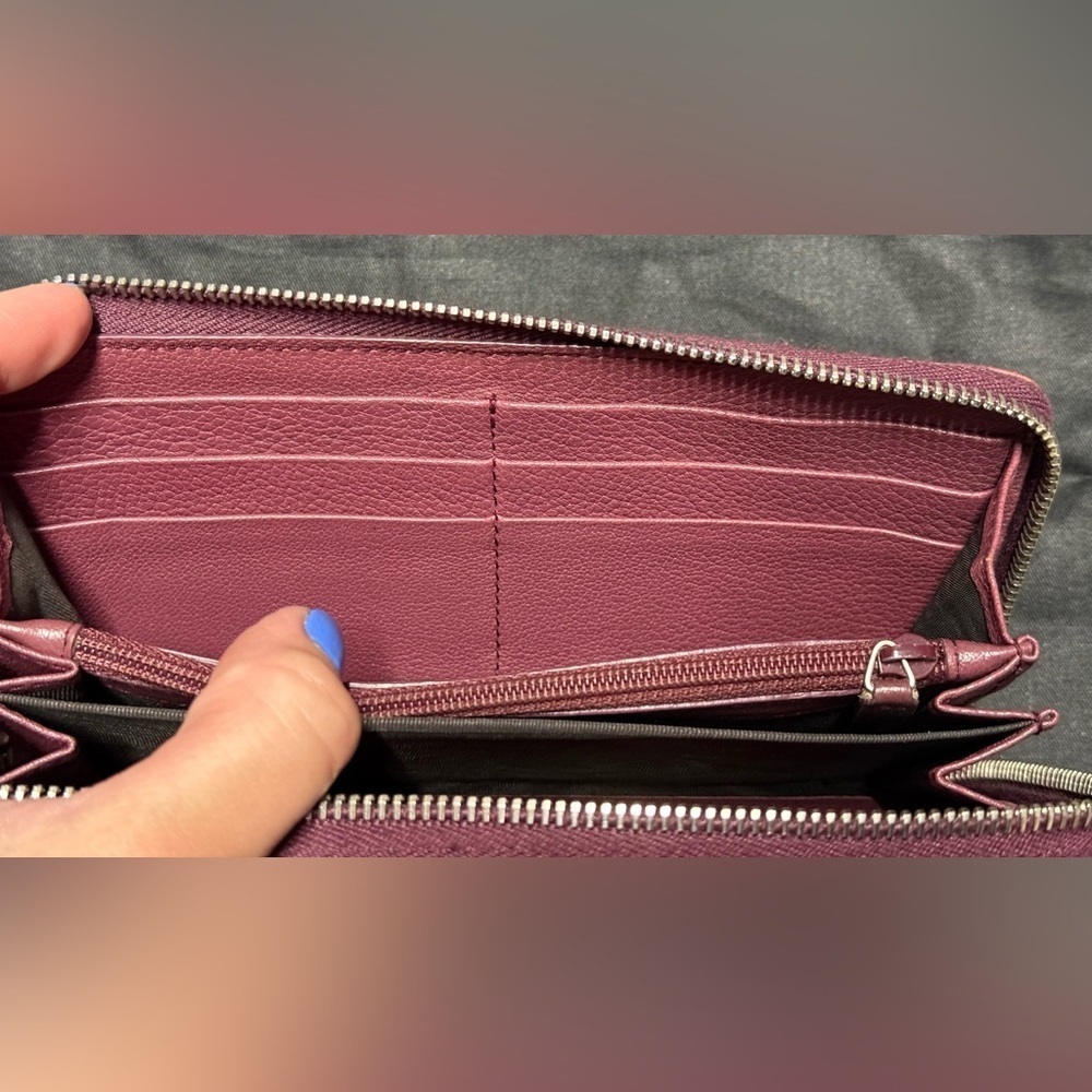 YSL pink Cassandra studded zip around wallet - Picture 14 of 16